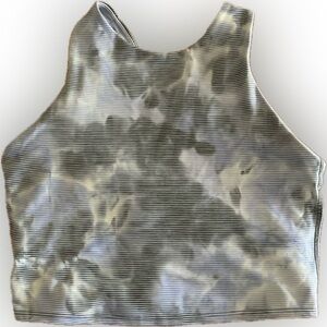 Rare Athleta Conscious Crop D/DD - White/Blue